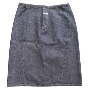 Vintage Y2K Marithe Francois Girbaud Grey Denim Mini Skirt Womens 29 US 8 Grunge